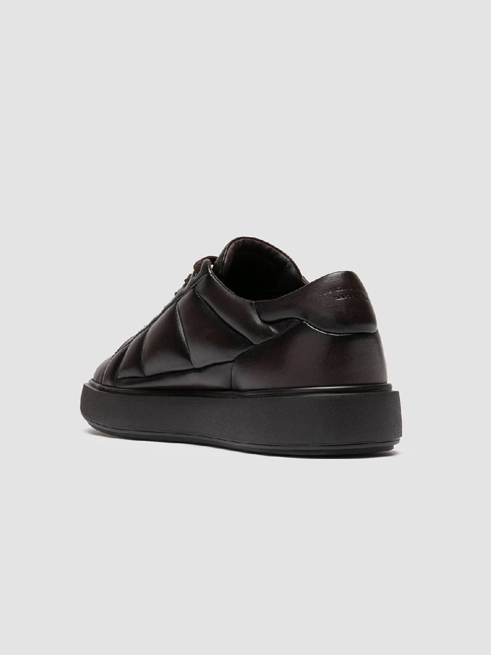 Officine Creative LEISURE 001 Sneaker Basse in Pelle Marrone Offerta esclusiva