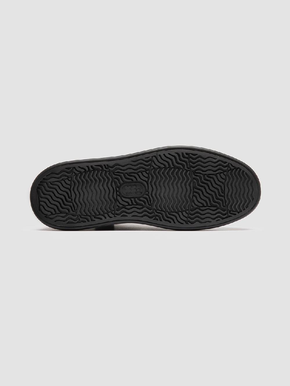 Officine Creative LEISURE 002 Sneaker Alte in Pelle Nera Vendite stagionali