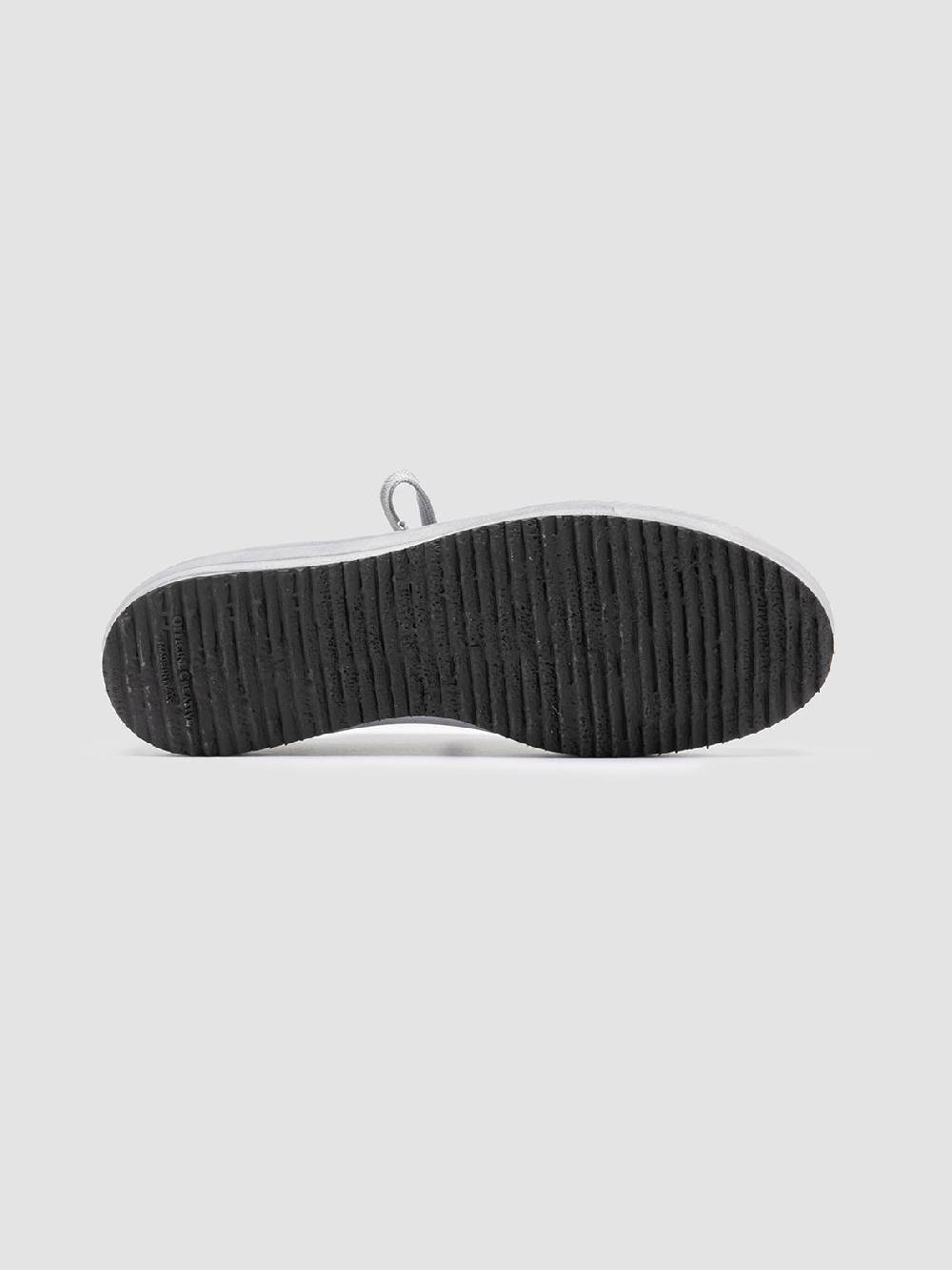 Officine Creative MES 009 Sneakers Basse in Pelle e Suede Grigia Offerta natalizia