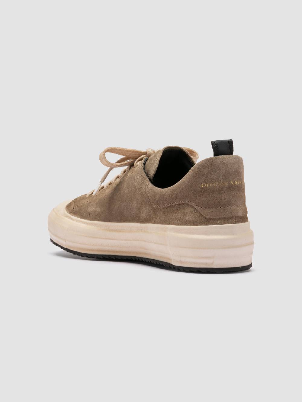 Officine Creative MES 009 Sneakers Basse in Pelle e Suede Tortora Offerta per la Festa della Mamma