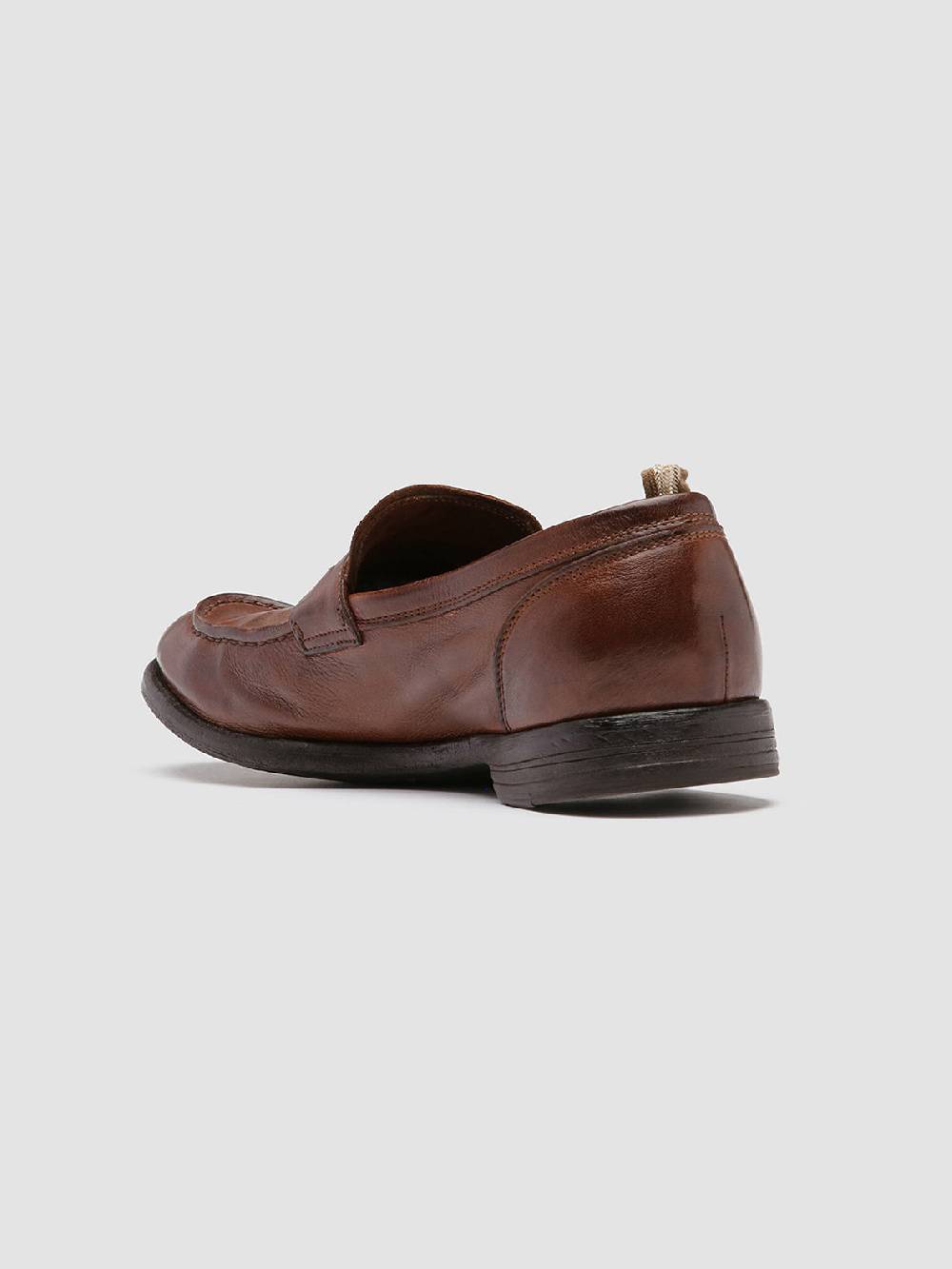 Officine Creative ARC 509 Mocassini Penny Loafer in Pelle Marrone Smaltimento dello stoccaggio