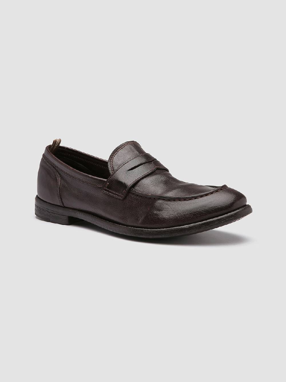 Officine Creative ARC 509 Mocassini Penny Loafer in Pelle Marrone Vendita calda
