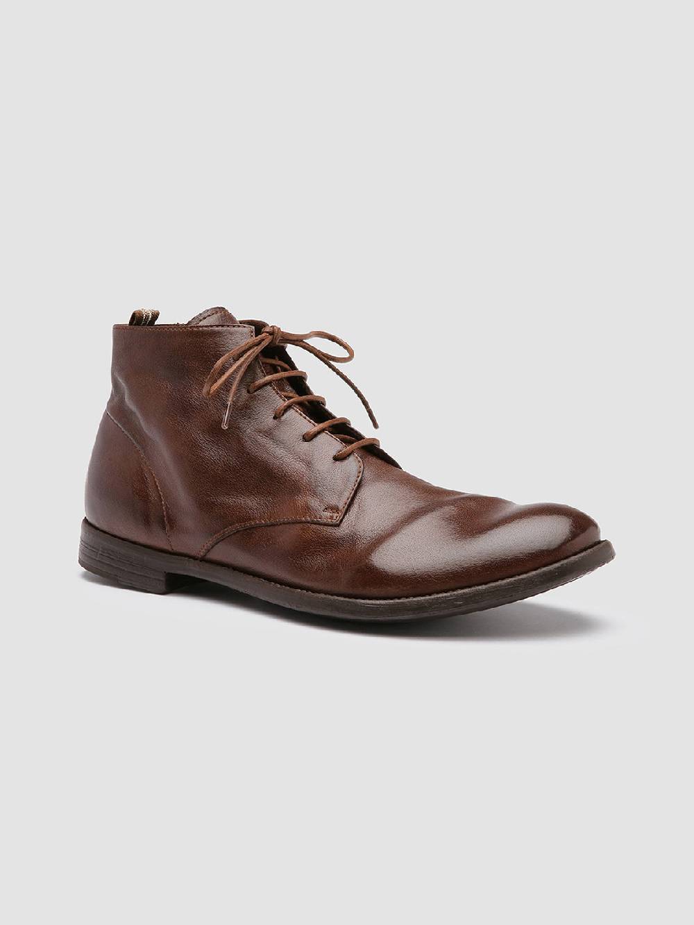 Officine Creative ARC 513 Stivaletti in Pelle Marrone Latest fashion