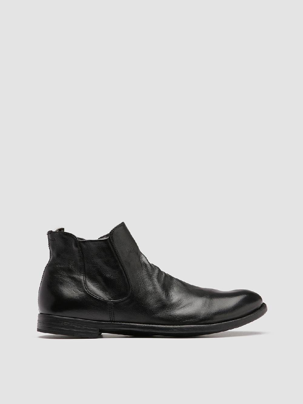 Officine Creative ARC 514 Stivaletti in Pelle Nera Offerta temporanea