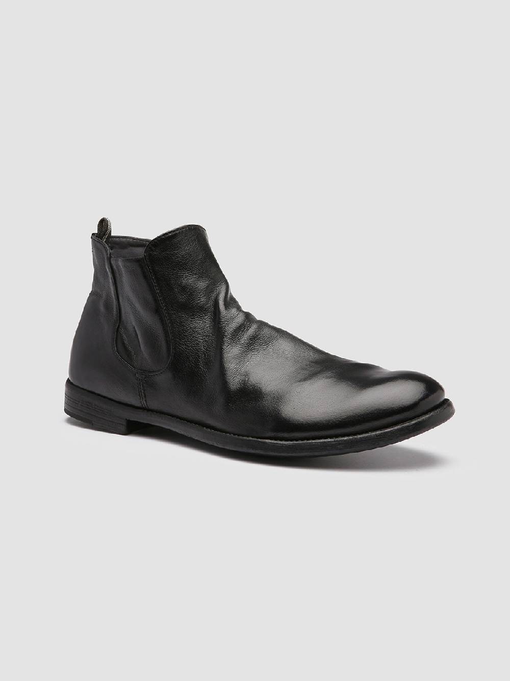 Officine Creative ARC 514 Stivaletti in Pelle Nera Offerta temporanea