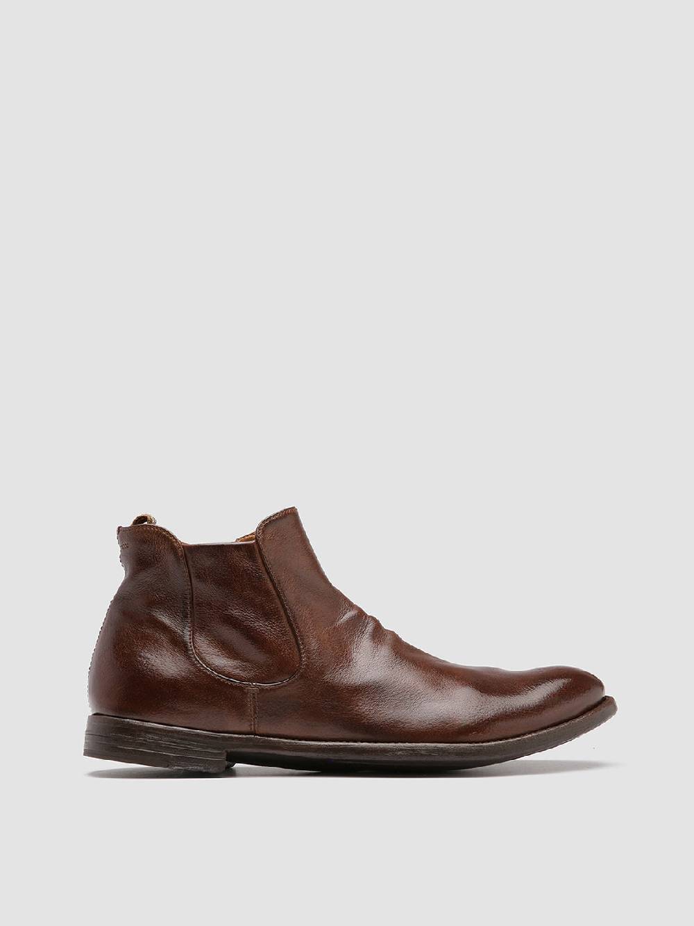 Officine Creative ARC 514 Stivaletti in Pelle Marrone Offerte esclusive