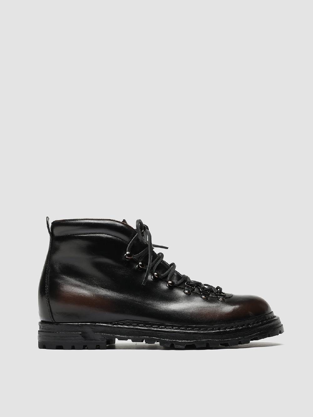 Officine Creative ARTIK 001 Stivali Stringati in Pelle Marrone Liquidazione