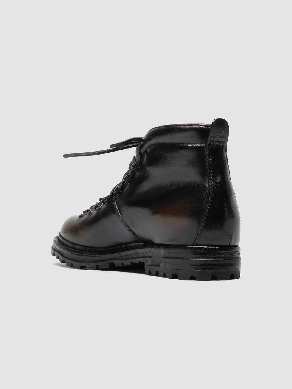 Officine Creative ARTIK 001 Stivali Stringati in Pelle Marrone Liquidazione