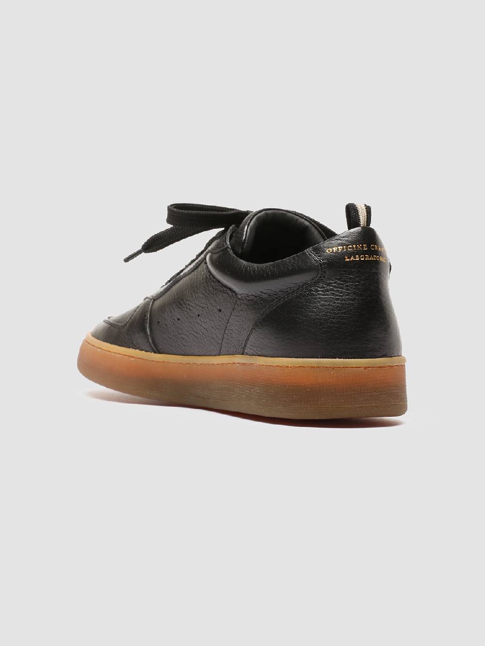 Officine Creative ASSET 001 Sneakers in Pelle Nera Offerte giornaliere