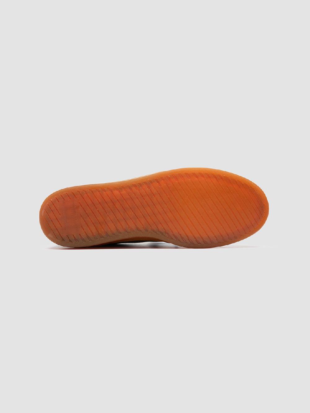 Officine Creative ASSET 001 Sneaker Basse in Pelle Marrone Offerte speciali