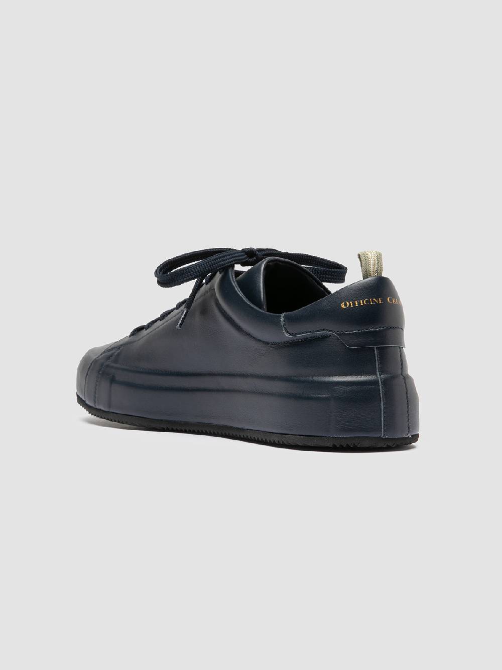 Officine Creative EASY 001 Sneakers Basse in Pelle Blu Prezzo basso