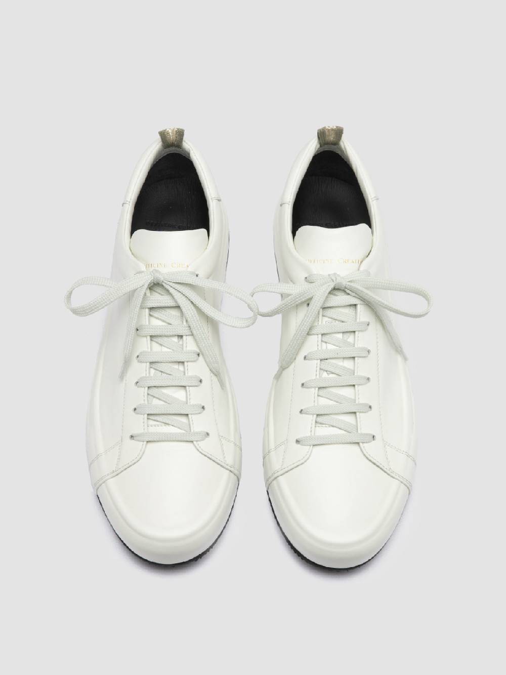 Officine Creative EASY 001 Sneakers Basse in Pelle Bianca Super Saving Price