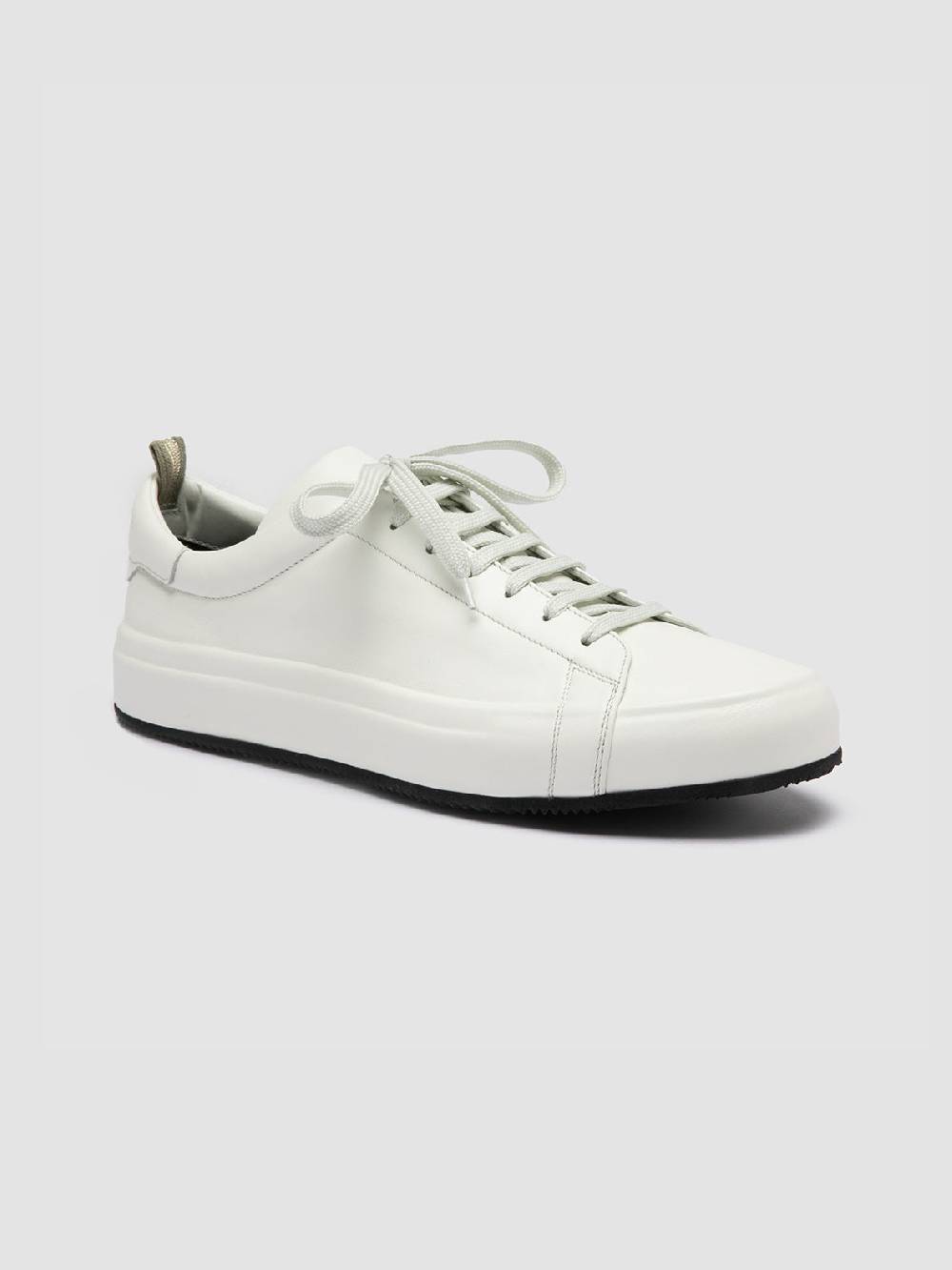 Officine Creative EASY 001 Sneakers Basse in Pelle Bianca Super Saving Price