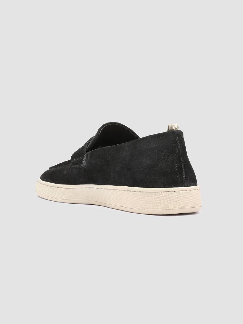 Officine Creative HERBIE 001 Mocassini Penny Loafer in Pelle Scamosciata Nera Offerta settimanale