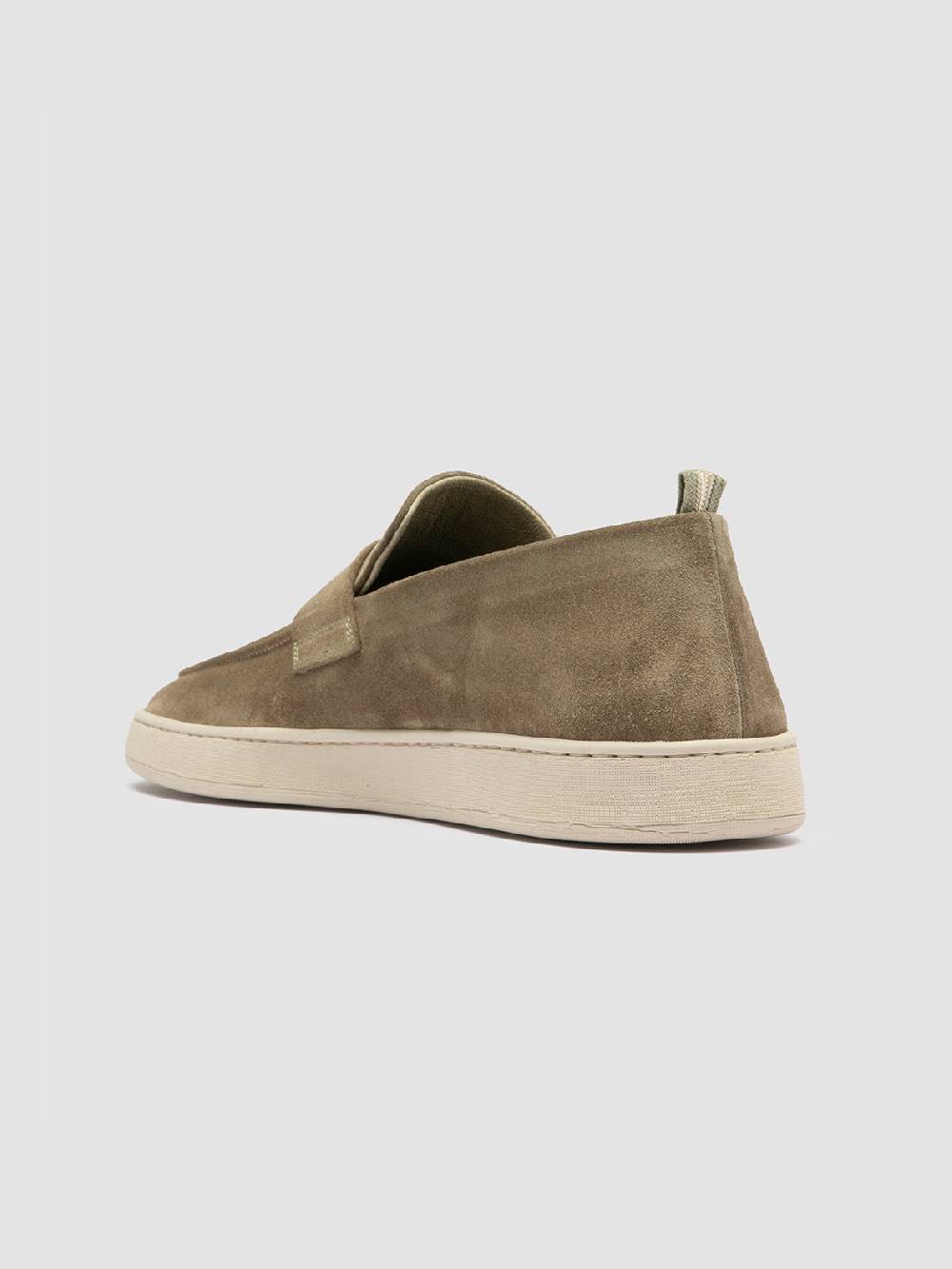 Officine Creative HERBIE 001 Mocassini Penny Loafer in Pelle Scamosciata Tortora Rilascio limitato