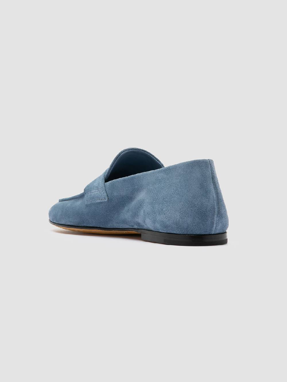 Officine Creative BLAIR 001 Mocassini in Pelle Scamosciata Blu ACQUISTA ORA
