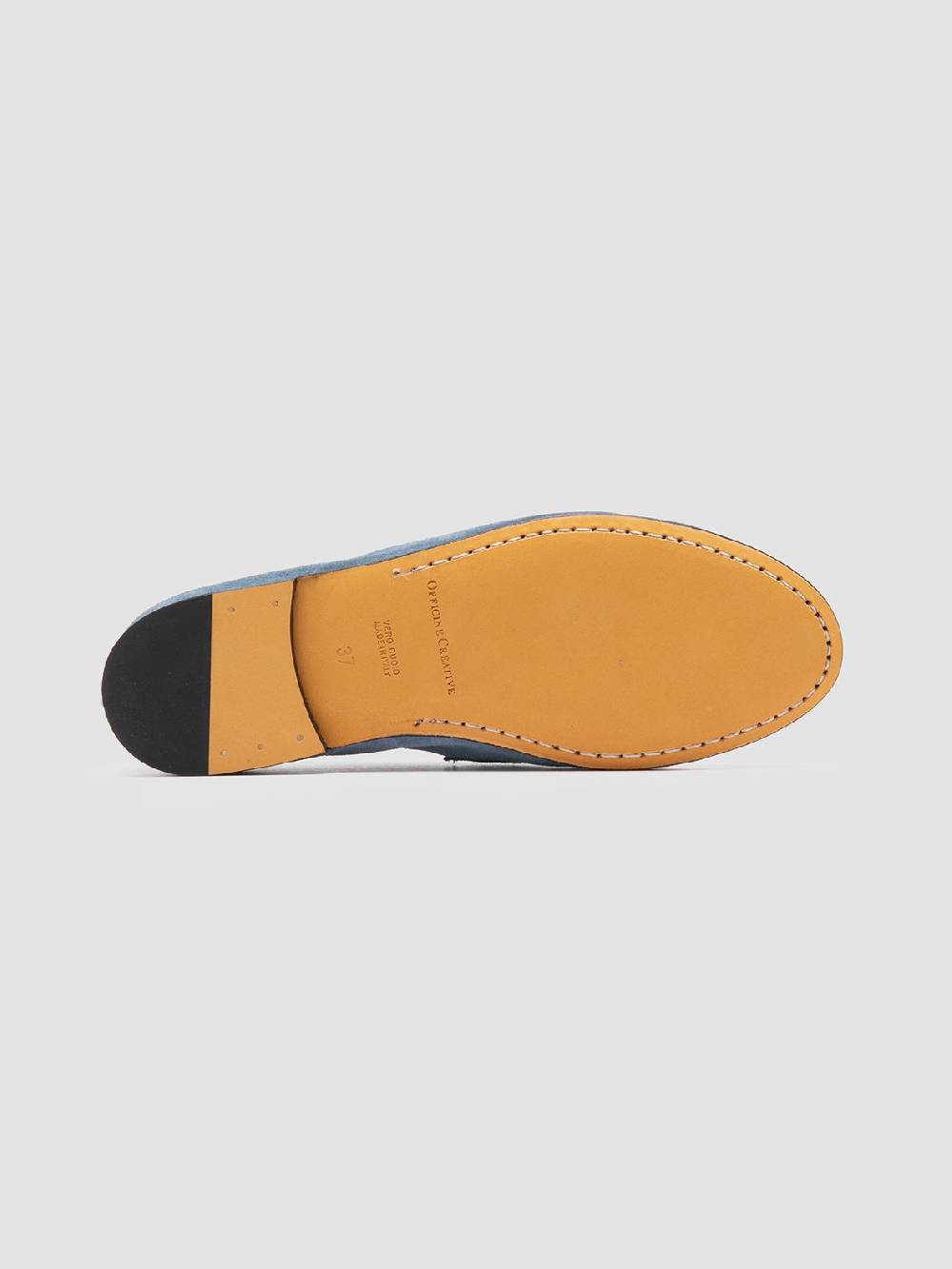 Officine Creative BLAIR 001 Mocassini in Pelle Scamosciata Blu ACQUISTA ORA