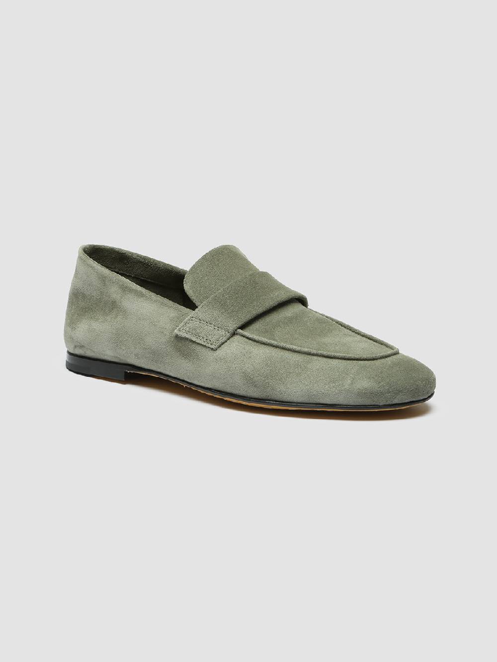 Officine Creative BLAIR 001 Mocassini in Pelle Scamosciata Verde Ultimi due giorni