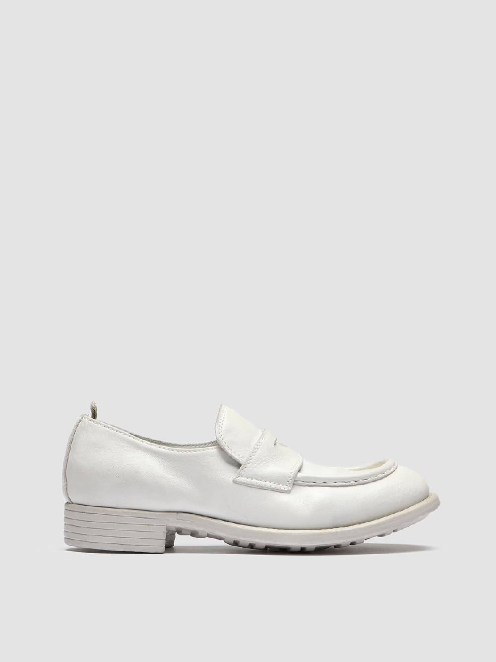 Officine Creative CALIXTE 020 Mocassini in Pelle Bianca Fino al 65% di sconto