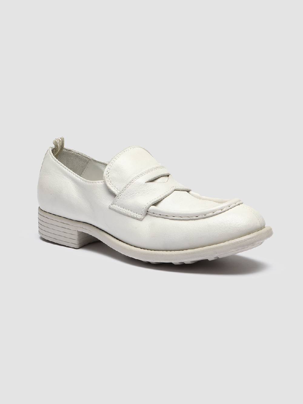 Officine Creative CALIXTE 020 Mocassini in Pelle Bianca Fino al 65% di sconto