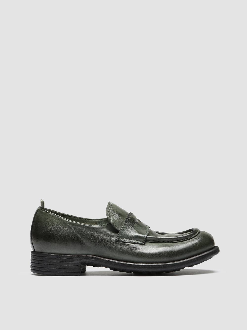 Officine Creative CALIXTE 020 Mocassini in Pelle Verde Only for today