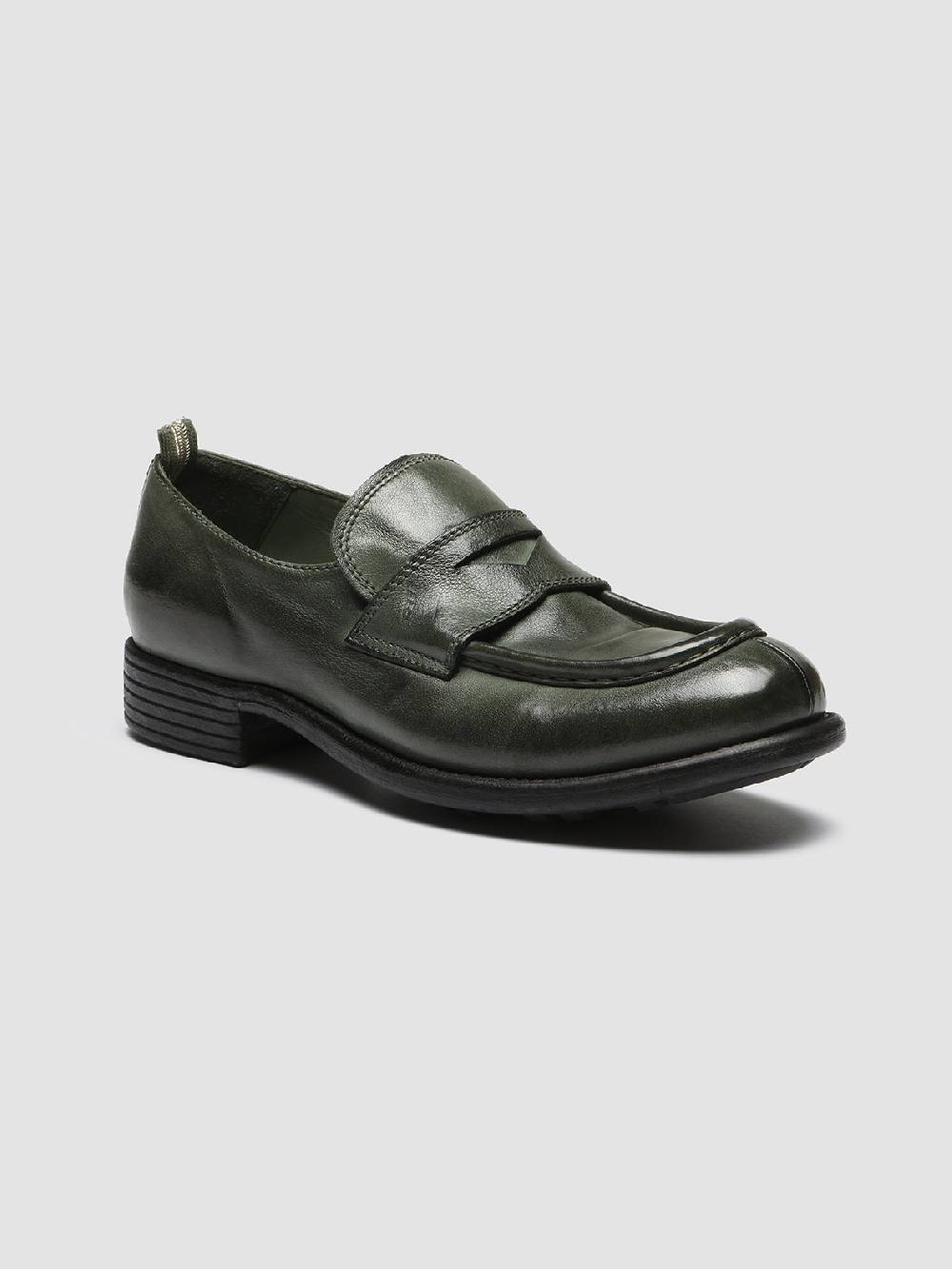 Officine Creative CALIXTE 020 Mocassini in Pelle Verde Only for today