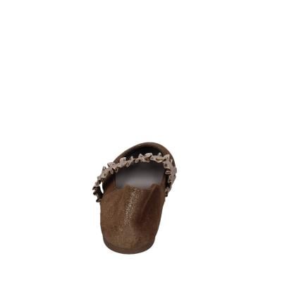 ﻿scarpe donna CAFè NOIR ballerine platino pelle scamosciata oro BC608 Offerte
