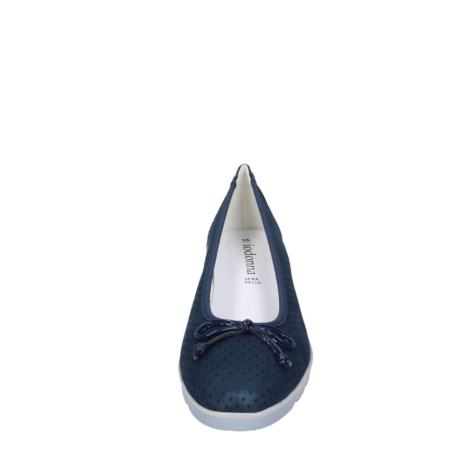 scarpe donna IO DONNA ballerine blu pelle scamosciata EZ42 Negozi Online