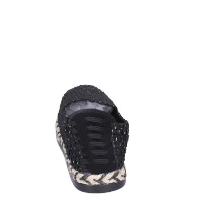 scarpe donna CAFè NOIR espadrillas nero tessuto MEA901 BF478 Vendite Flash