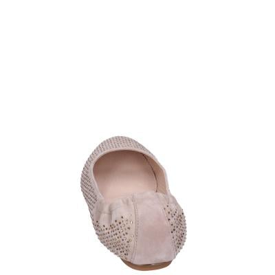 scarpe donna CAFè NOIR ballerine beige camoscio strass MEL501 BF513 In Saldo