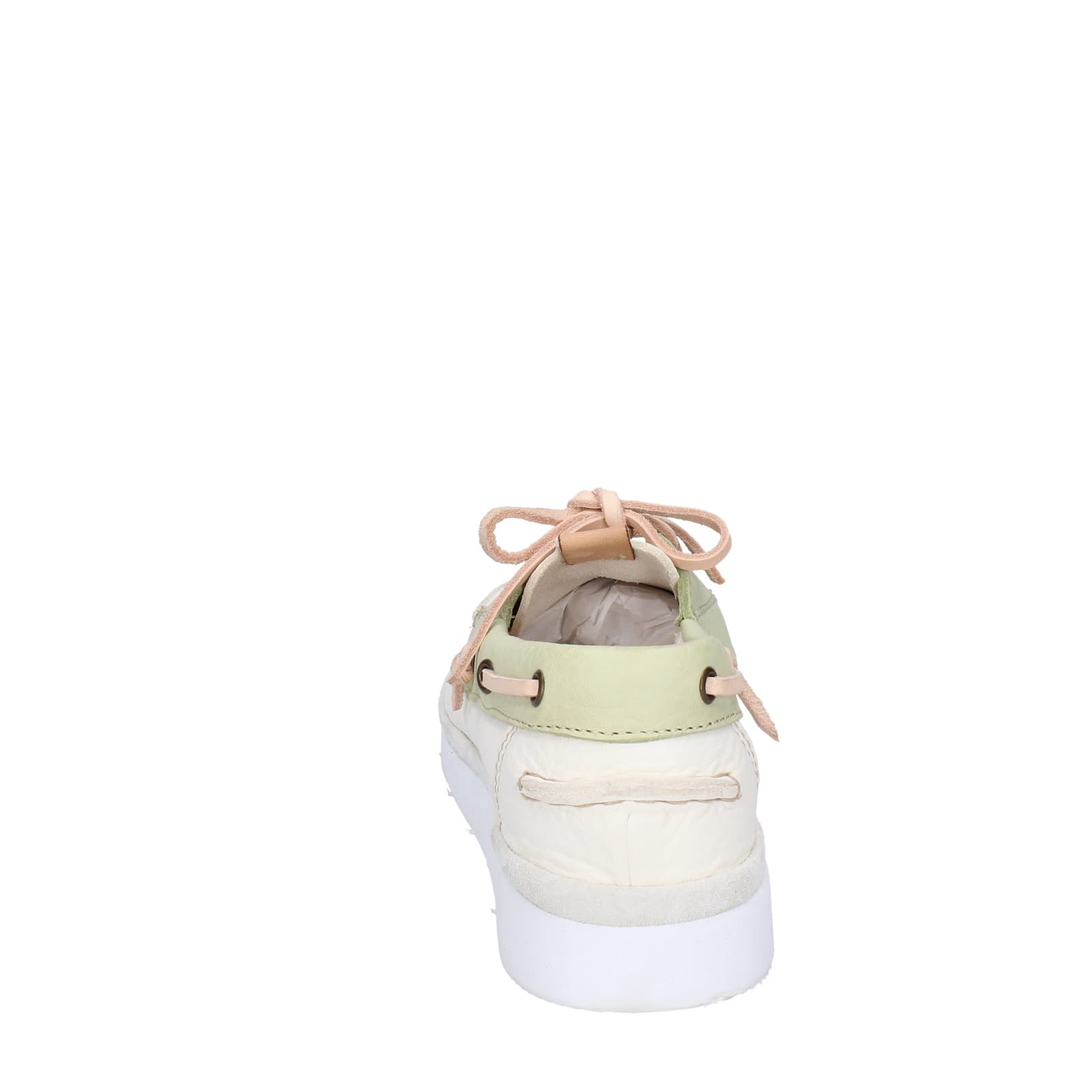 scarpe donna MOMA classiche bianco pelle verde 1AS407-YAC2 EZ870 Italia