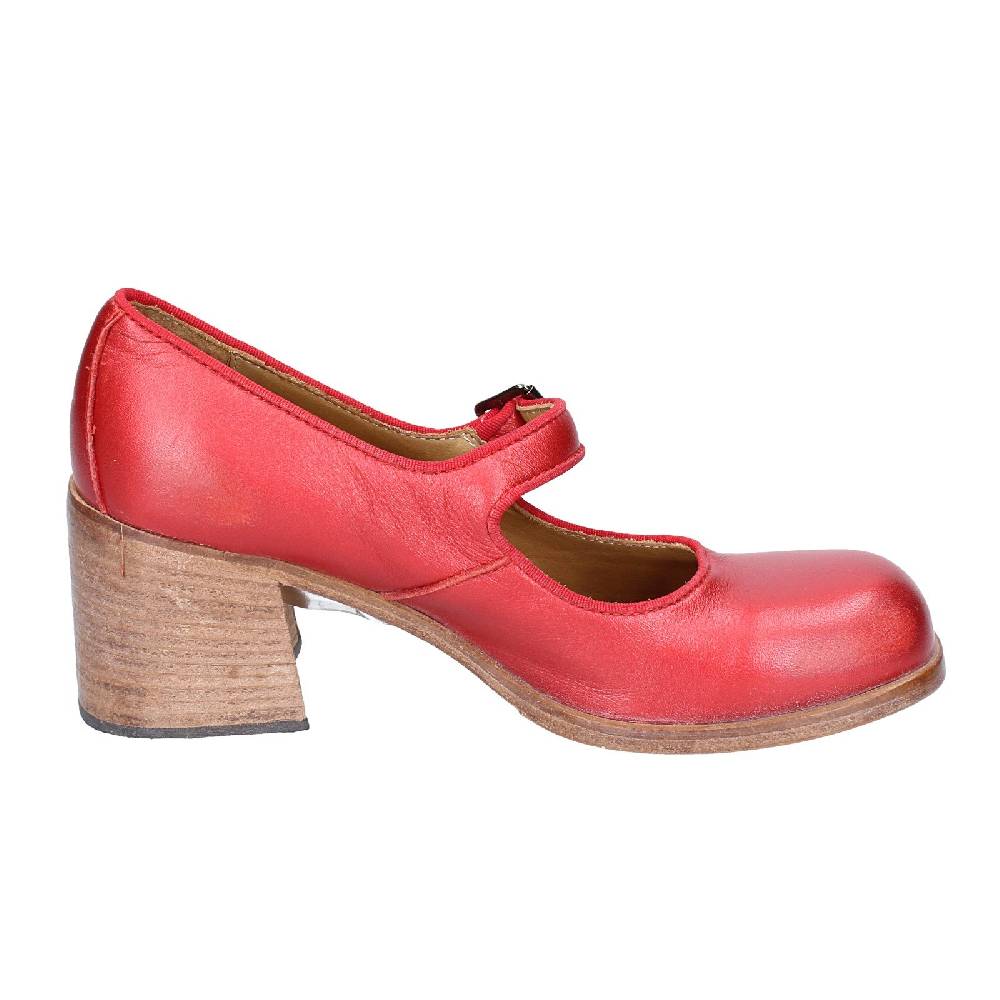 scarpe donna MOMA decollete rosso pelle 47403L VINTAGE EX448 Convenienza