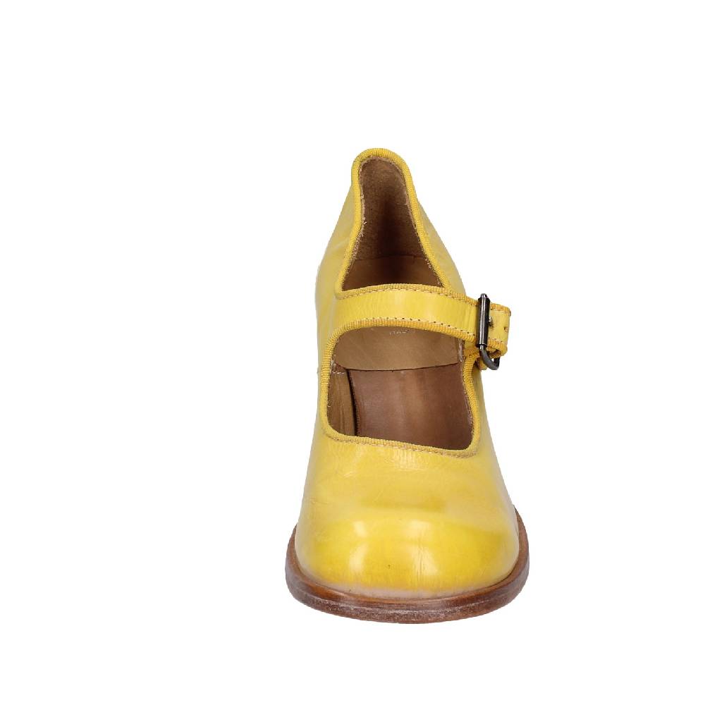 scarpe donna MOMA decollete giallo pelle 47403L VINTAGE EX446 Novità