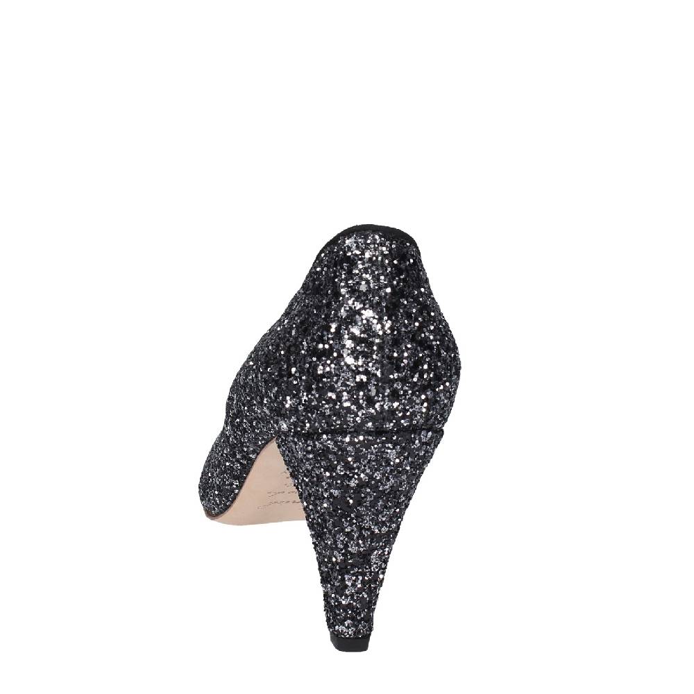 scarpe donna ANNIEL decollete nero glitter EX219 Presa