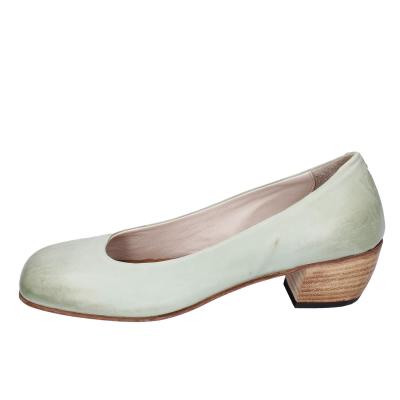 scarpe donna MOMA decollete verde pelle BE500 Offerta