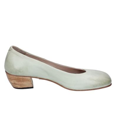 scarpe donna MOMA decollete verde pelle BE500 Offerta