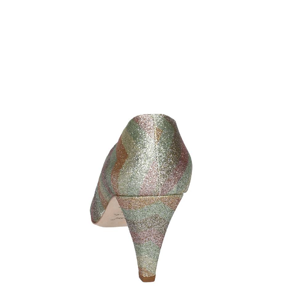 scarpe donna ANNIEL decollete oro glitter EY683 Economico