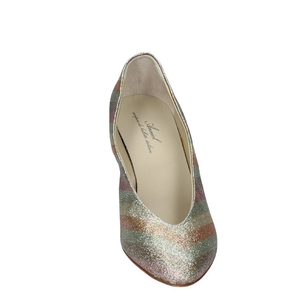 scarpe donna ANNIEL decollete oro glitter EX224 Online