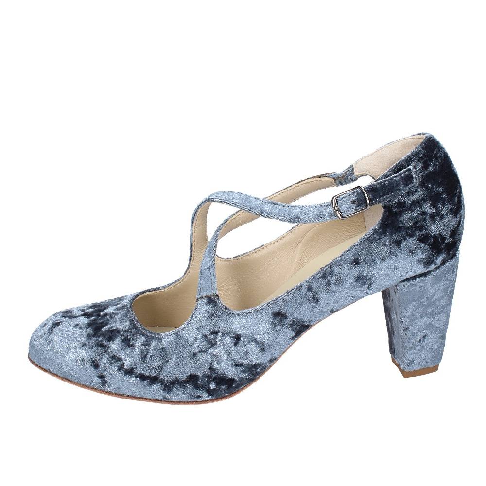 scarpe donna ANNIEL decollete grigio velluto EX257 Outlet