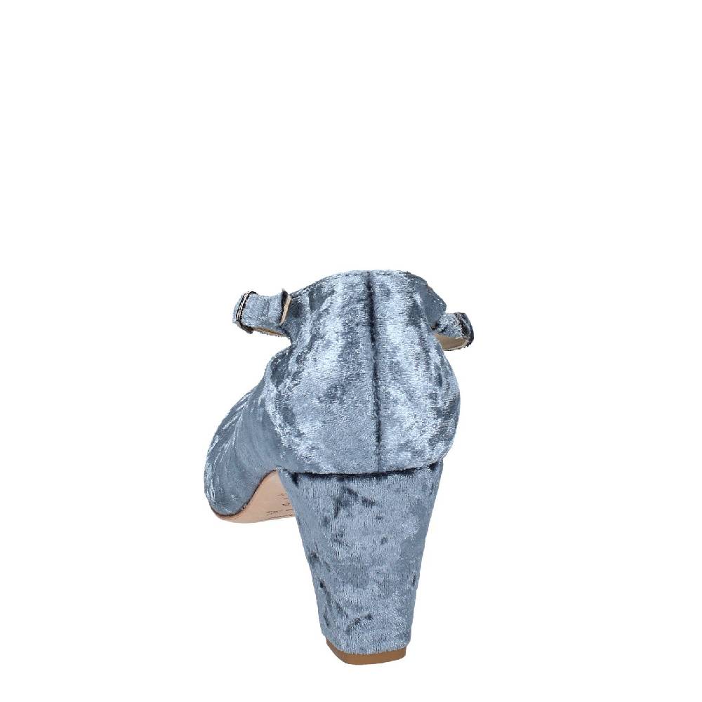 scarpe donna ANNIEL decollete grigio velluto EX257 Outlet