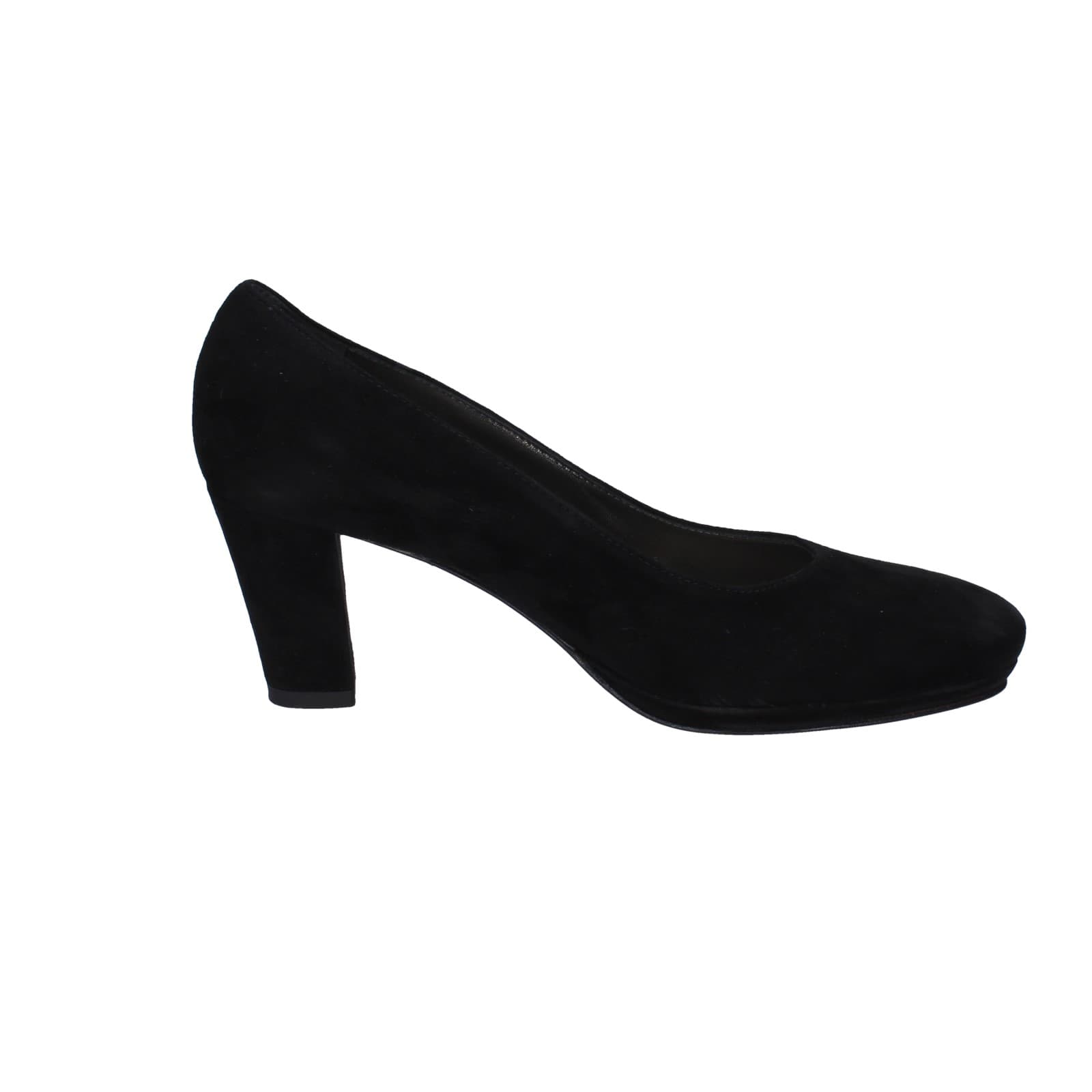 scarpe donna CONFORT decollete nero camoscio strass EZ354 Moda