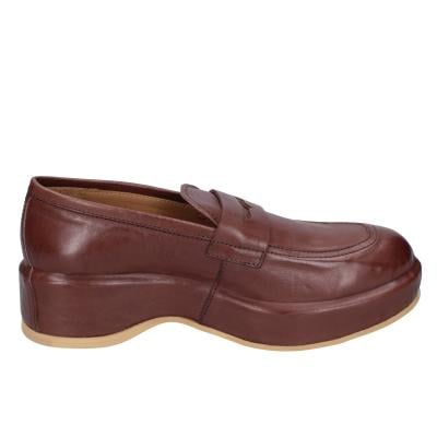 scarpe donna MOMA mocassini marrone pelle 1ESA19-NAC BC44 2025