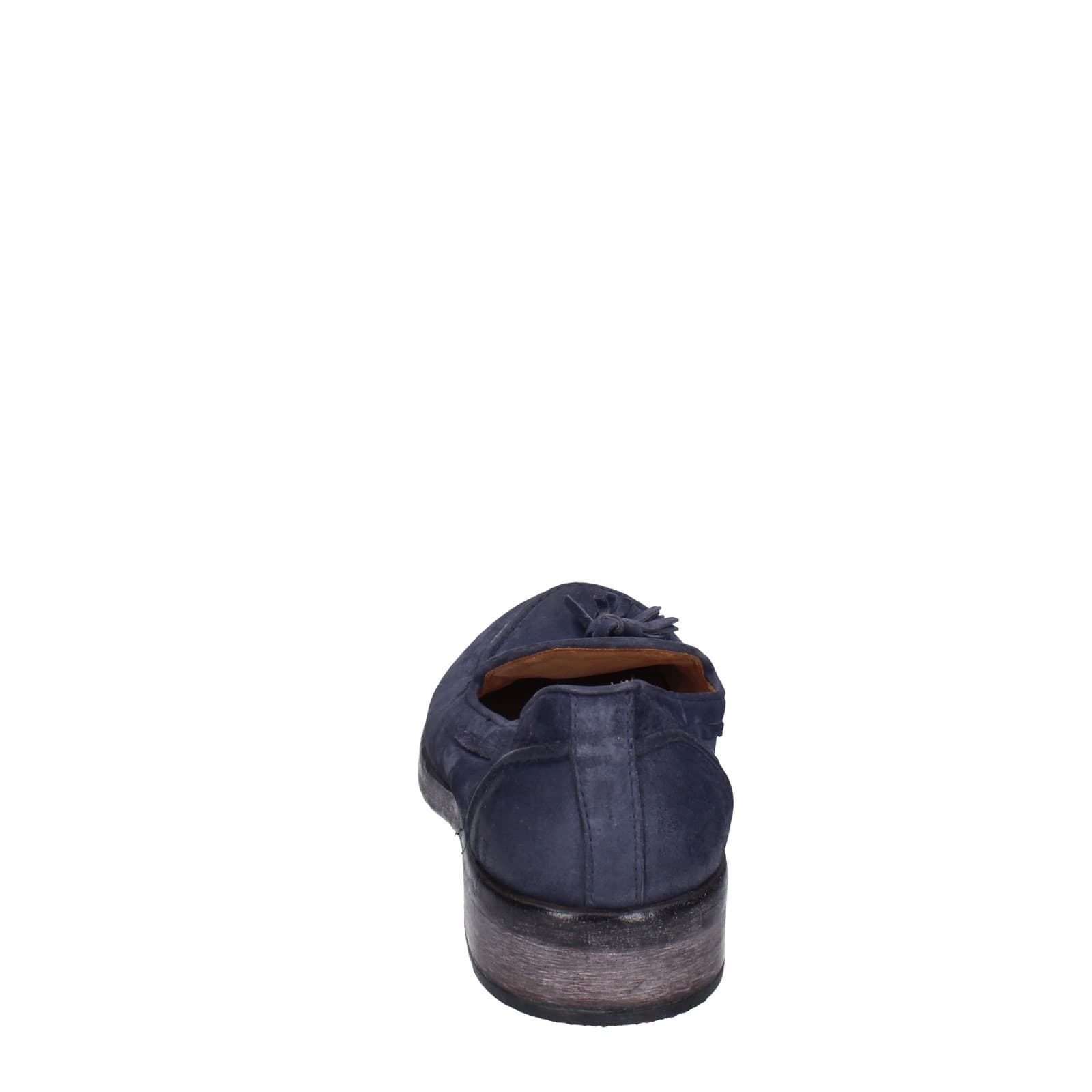 scarpe donna MOMA mocassini blu camoscio 1FS472-0W EZ878 Nuovo