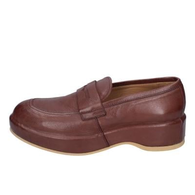 scarpe donna MOMA mocassini marrone pelle 1ES419-NAC BC48 Soddisfazione Garantita