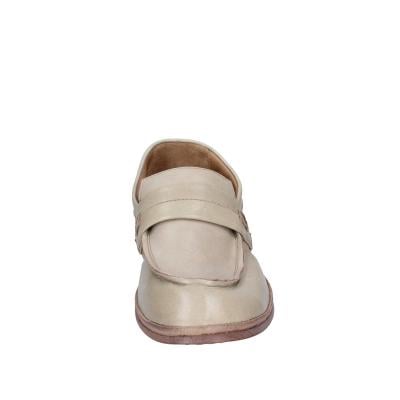scarpe donna MOMA mocassini beige pelle marrone 1ES323-TV BC52 Qualità Garantita