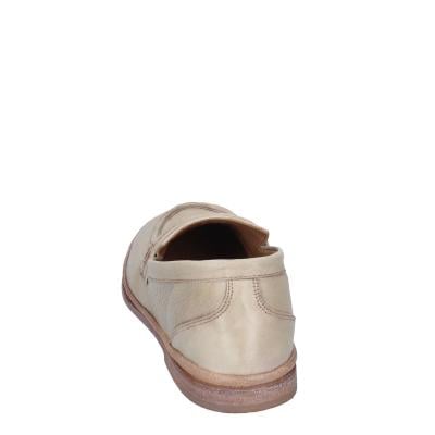 scarpe donna MOMA mocassini beige pelle marrone 1ES323-TV BC52 Qualità Garantita