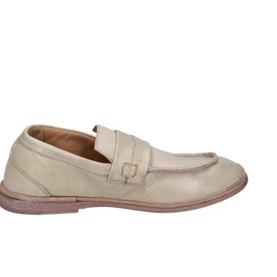 scarpe donna MOMA mocassini beige pelle marrone 1ES323-TV BC52 Qualità Garantita