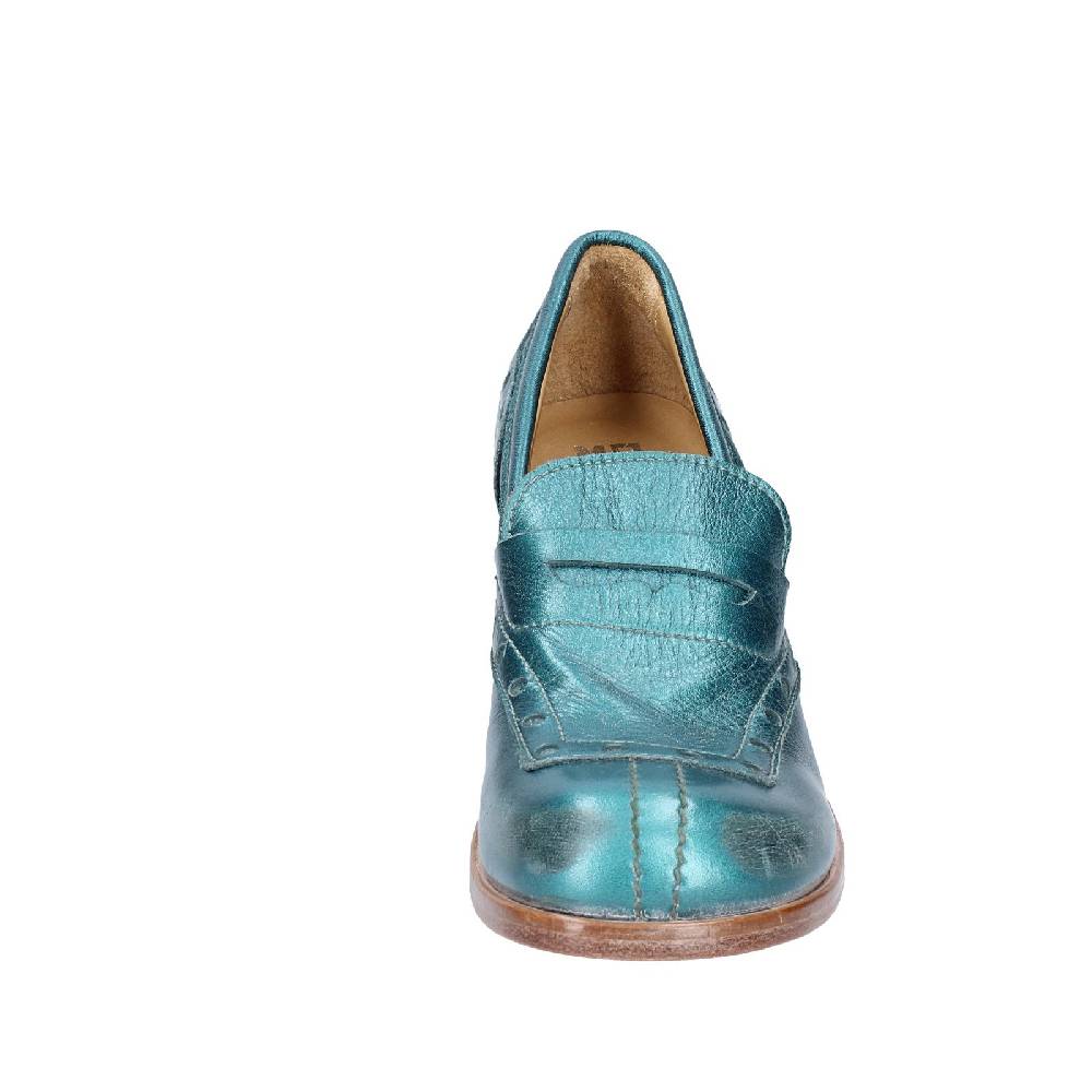 scarpe donna MOMA mocassini verde pelle 47406E VINTAGE EX447 Consegna Veloce