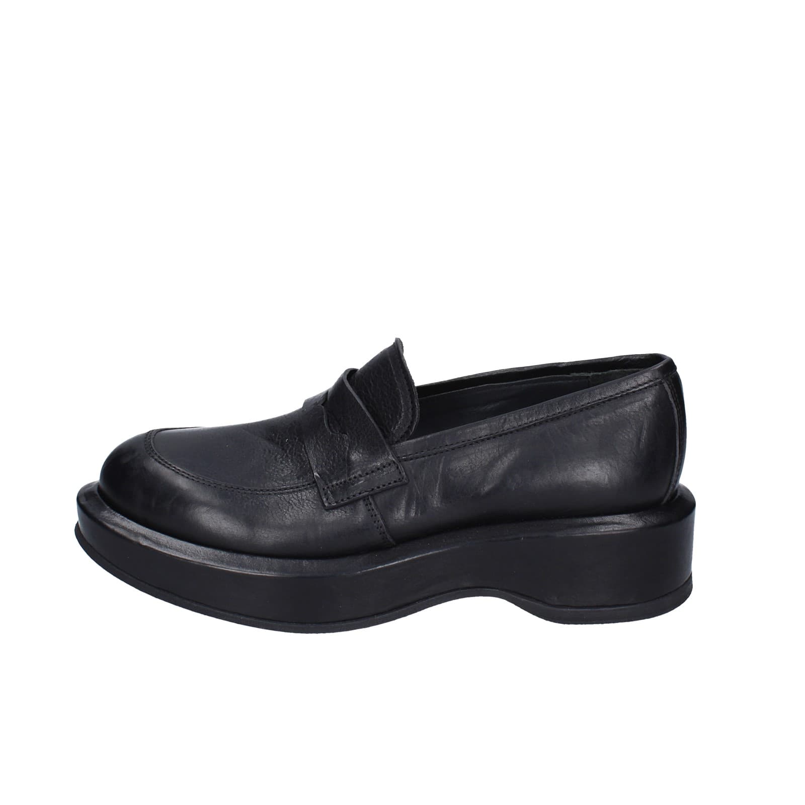 scarpe donna MOMA mocassini nero pelle 82301E-CU EY487 Promozione Limitata