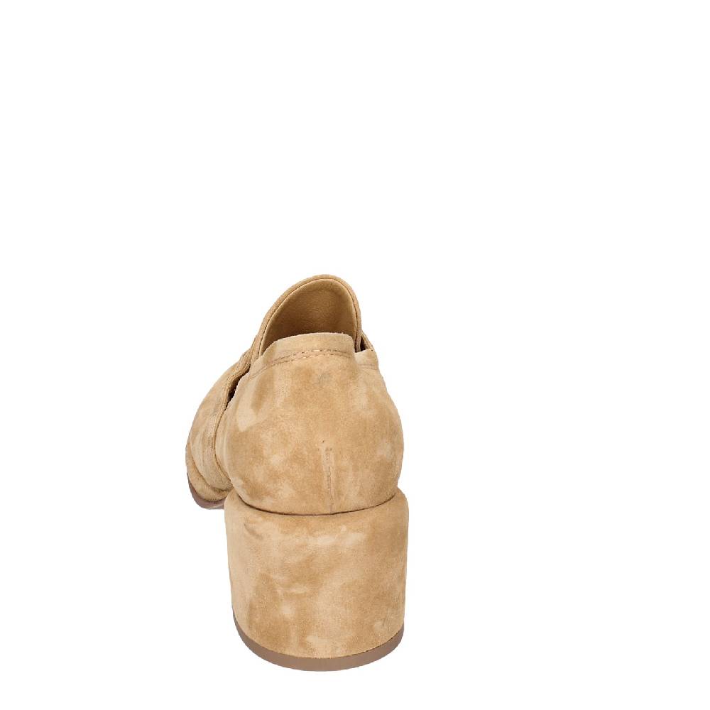 scarpe donna MOMA mocassini beige camoscio 44401E VINTAGE EX469 Fino Al -60%